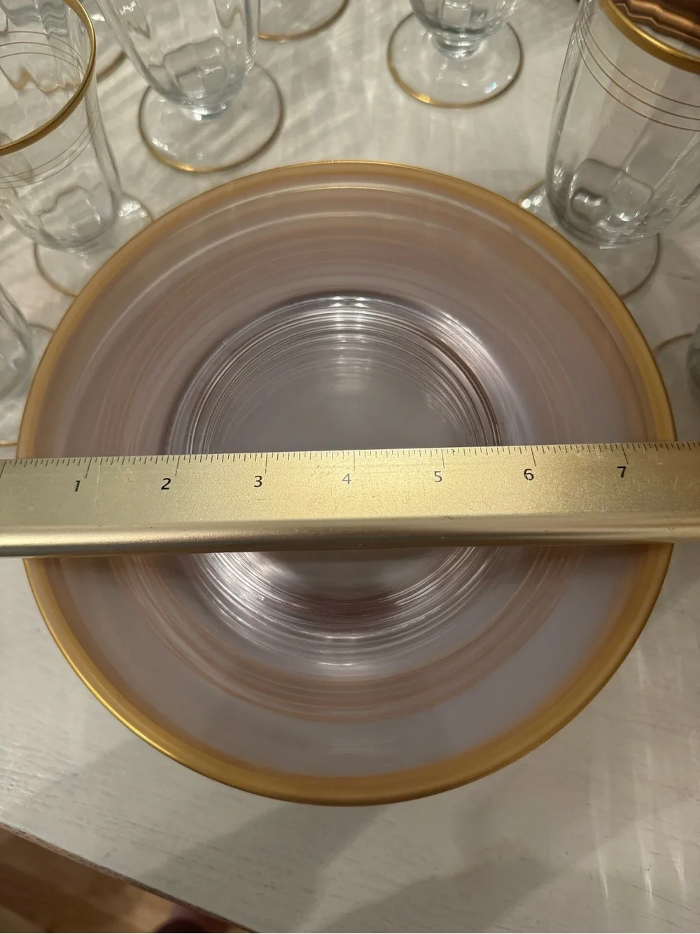 GLASTONBURY - LOTUS luncheon plate